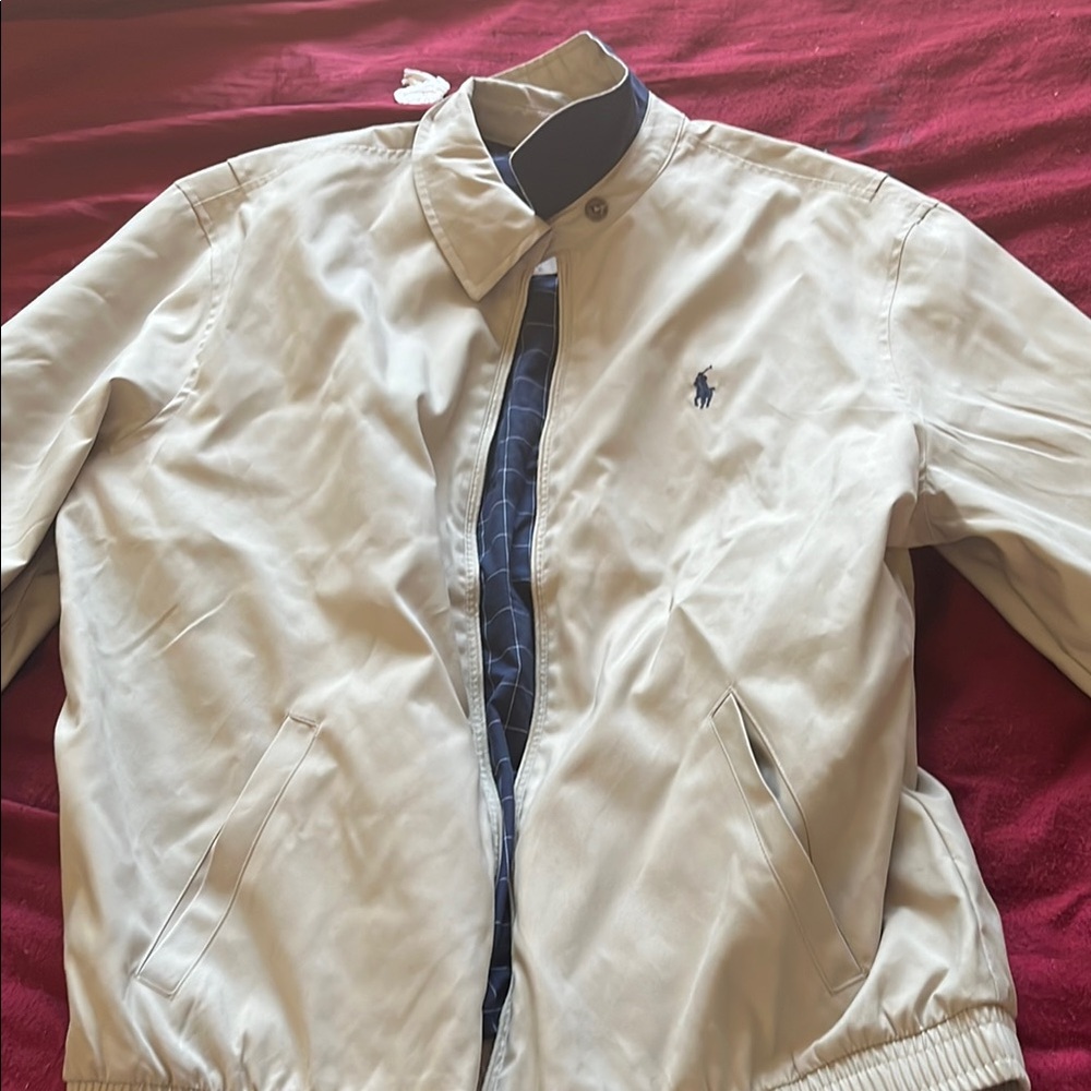 Polo by Ralph Lauren Tan Lightweight Shirt Jacket with Classic Design